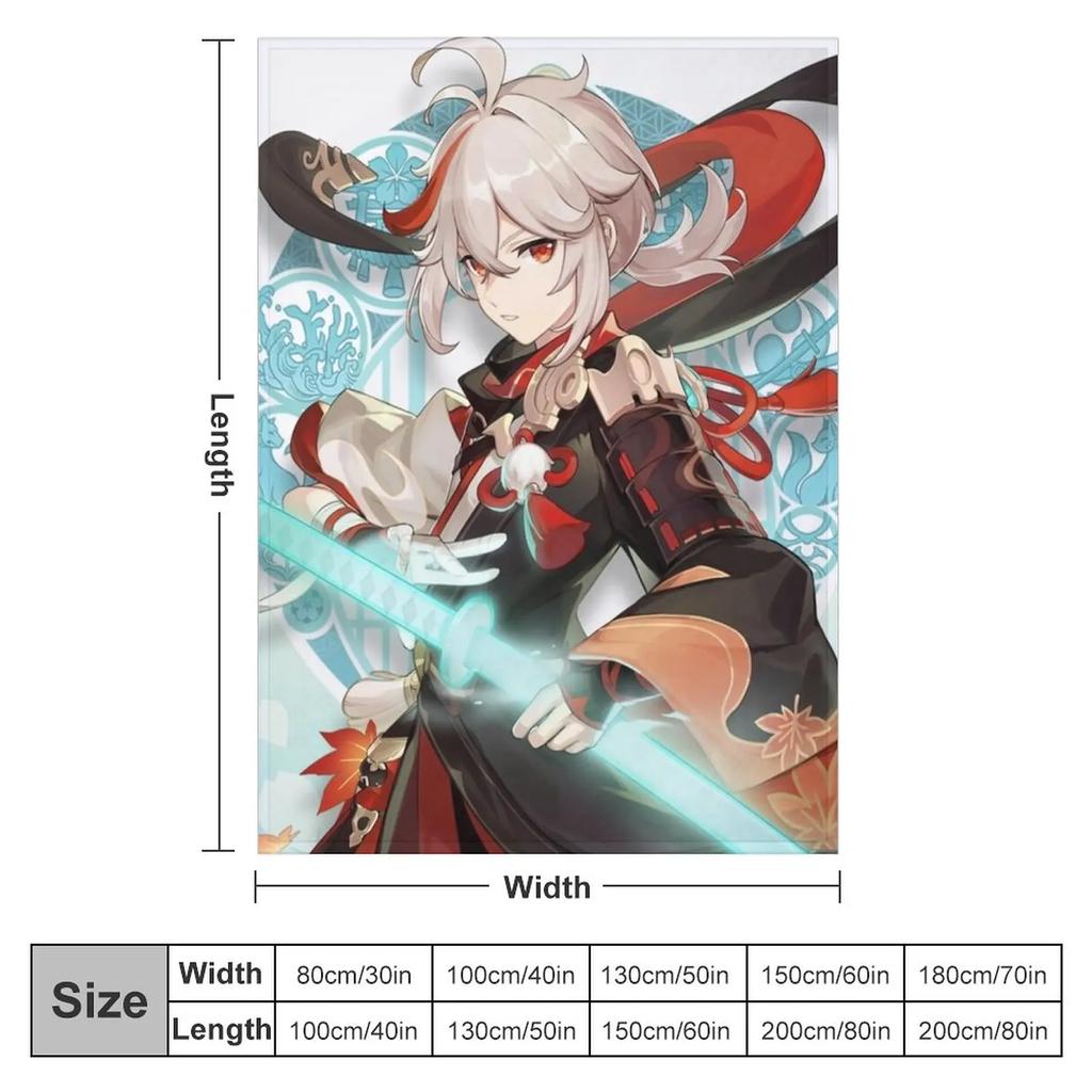 Kazuha Genshin Impact Koc do rzucania Puszysty koc Uroczy koc Koc dla niemowląt Najmiększy koc