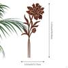 Flower Garden Stake Yard Art Ornament Gifts Versatile Easy to Use Decoration Iron for Lawn