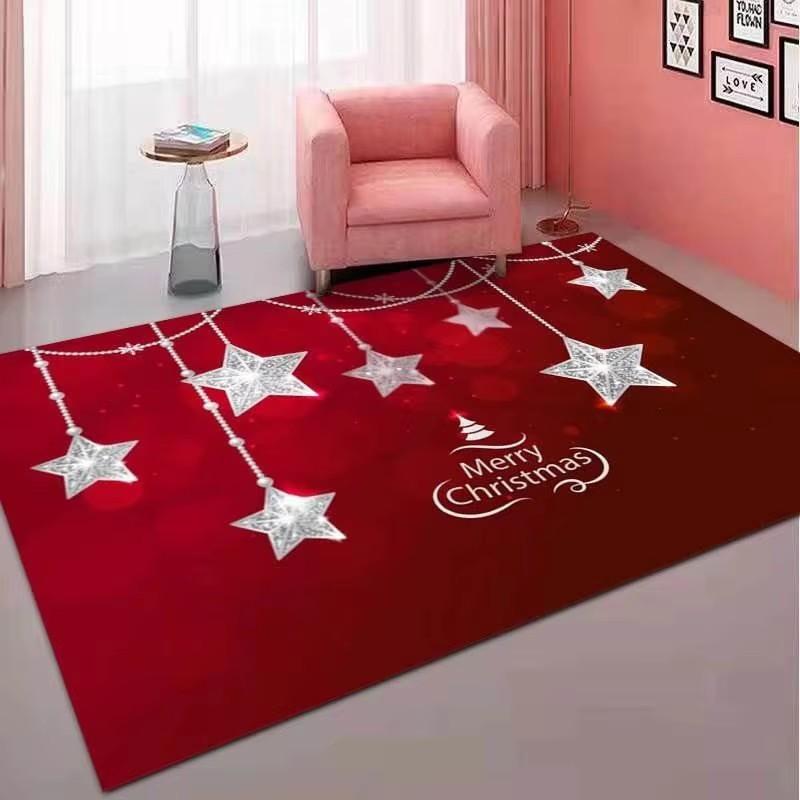 Christmas Decorations Carpet for Living Room Home Decor Sofa Table Large Area Rug Bedroom Entrance Doormat Bathroom Non-slip Mat
