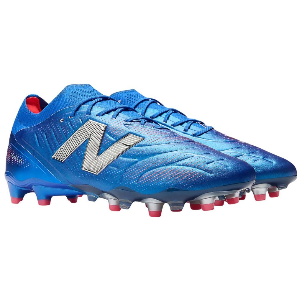 New Balance Tekela Elite V5 Abrasion Resistant Soccer Shoes Unisex Blue Silver Sneakers ST1FLMP5