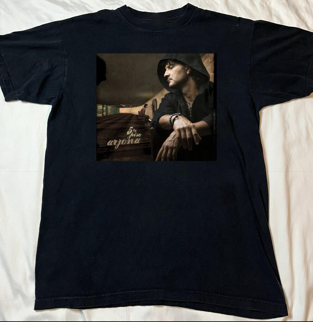 Quinto Piso(Album)- Ricardo Arjona Black Shirt All size S-5XL CS298 L