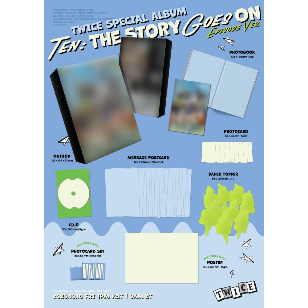 Pre-order TWICE Special Album TEN: The Story Goes On Episode ver.