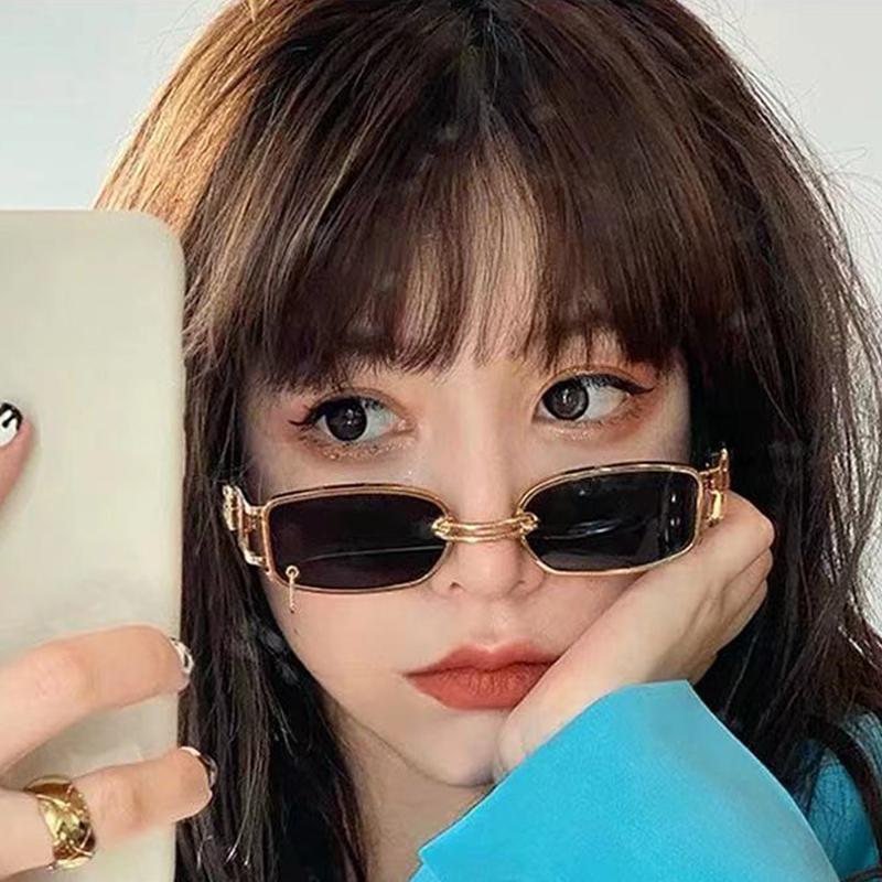 Fashion Small Frame New Square Sunglasses For Women Retro Unisex Outdoor Shades Wild Eyewear Square summer beach Sun Glasses