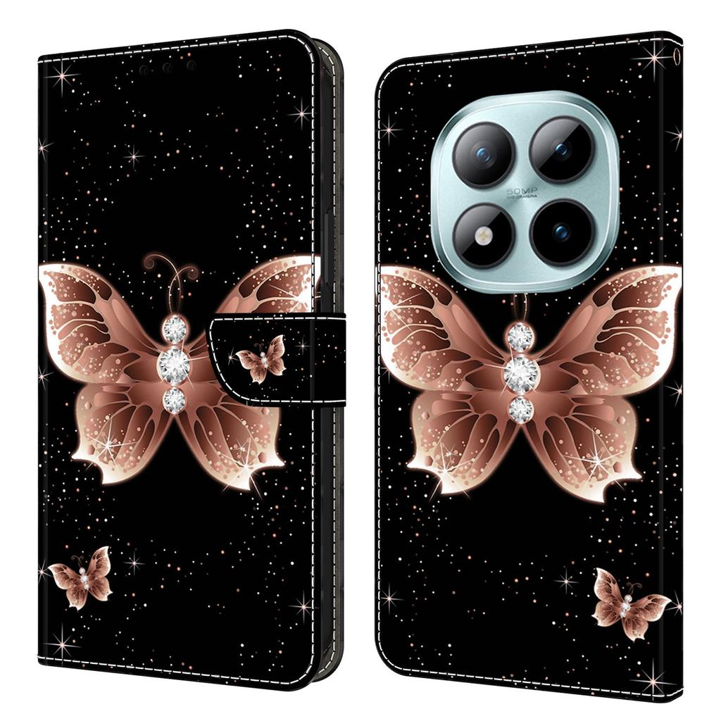 Pouzdro s peněženkou pro Xiaomi Poco M8 5G/Redmi Note 15 5G (Globální)/15 4G (Globální) 3D Vzor PU Kožené Pouzdro na Telefon s Stojánkem