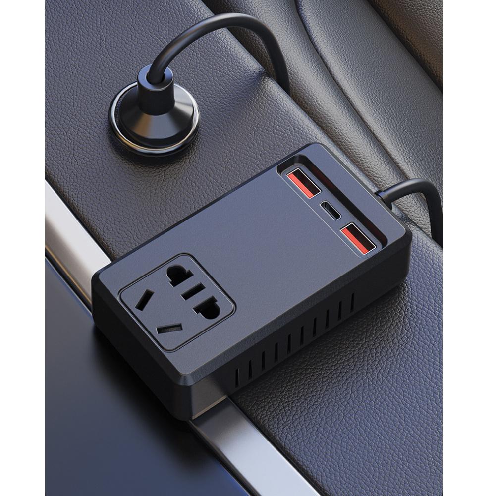 For Camping Input Voltage 10-28V 150W Inverter Multi Device Car Charger USB Charger Inverter Built-in Cooling Fan