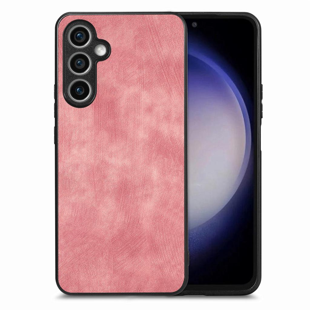 For Samsung Galaxy S23 FE Case Shockproof Slim Retro Leather Phone Back Cover