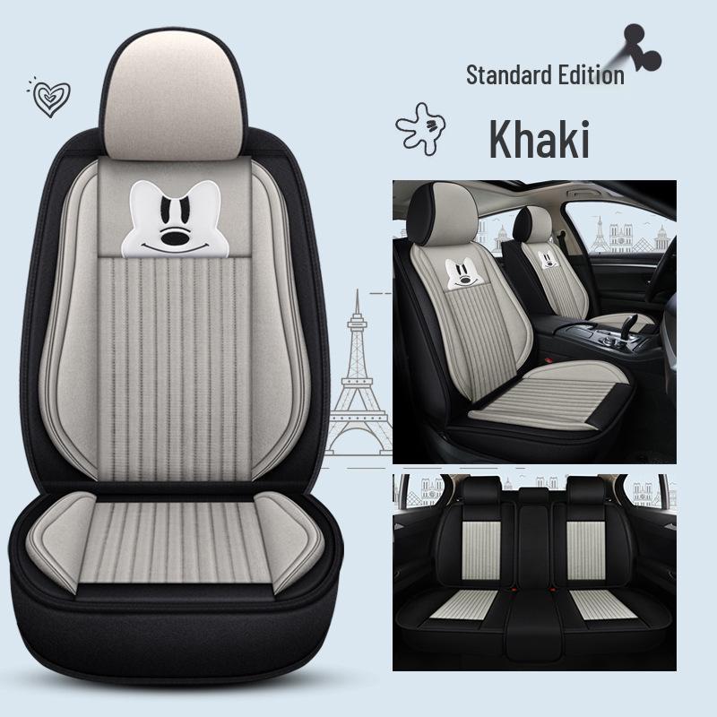 Infiniti QX60/QX30/QX70 Linen Cartoon Car Seat Covers – All-Season, Full Surround Design