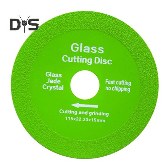 Glass Cutting Disc for Angle Grinder 1mm Chip-Free Blade Fast Precise Cuts Less Noise Flat Grinding Disc for Glass Jade Rock Plate Ceramics Sanding