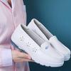 Anzuen Women's Breathable Leather Nurse Work Shoes