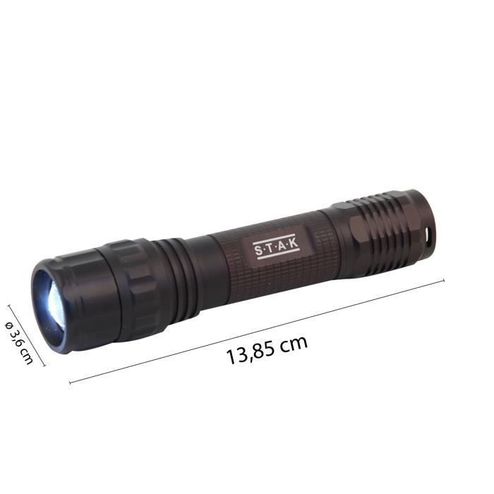 Lampe de poche LED rechargeable - VELAMP - PANTHER - 10W CREE - Zoom - Extérieur