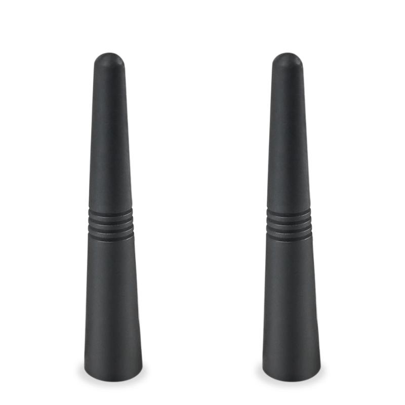 1 Set Autoantenne Mini Kurz Fahrzeugzubehör Starkes Radio Dachmontage Fm Am Dab Schwarz 9cm Länge Auto Universal Mit Schrauben