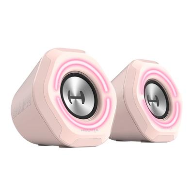 Edifier Hecate G1000 Gaming 5W Bluetooth RGB Pink Japanese Speaker, Output, 5.3, Full-Range Speaker, USB/3.5mm Ports, Lighting, (ED-G1000-PK)