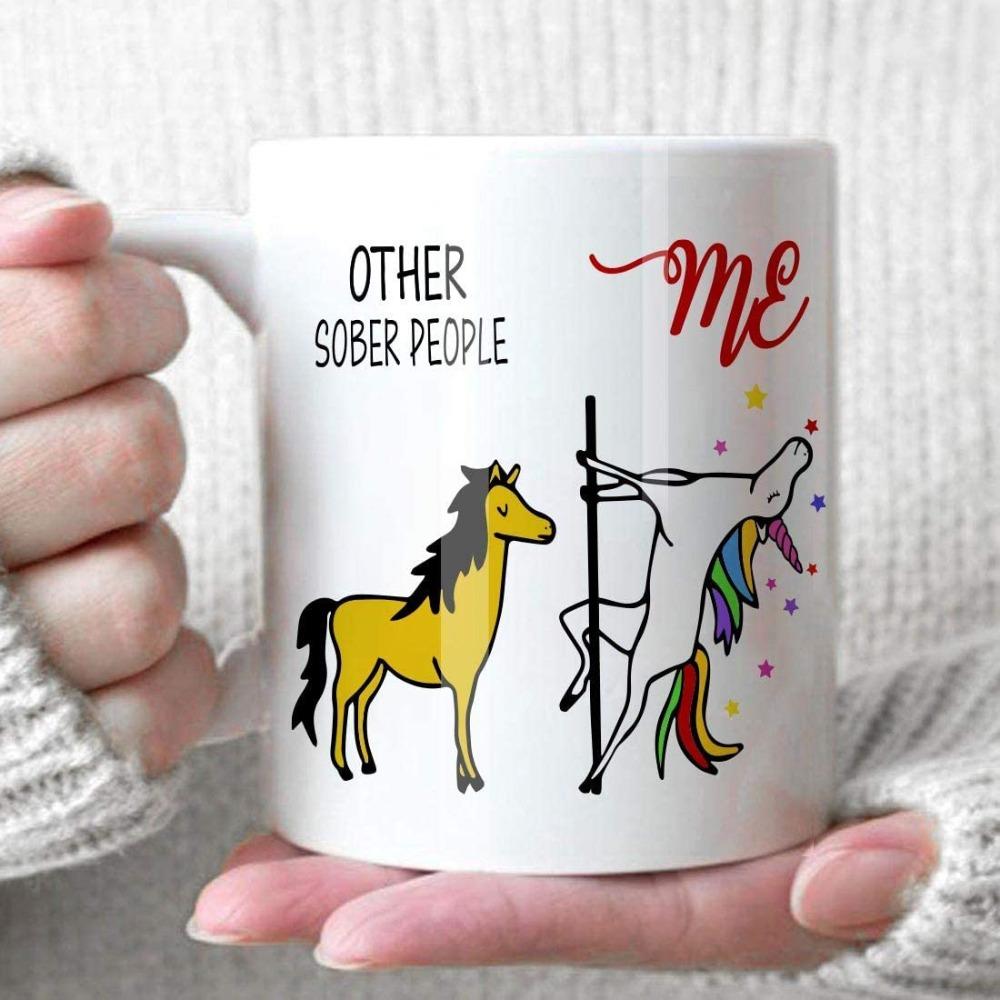 

Unicorn ceramic coffee mark cup foreign trade fun new 301-400ml