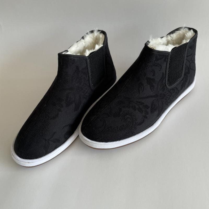 

Dad s 2025 New Style Snow Boots - Velvet-Lined, Thick Warm Cotton, Comfortable Casual Shoes for Middle-Aged & Elderly Men 42 чорний