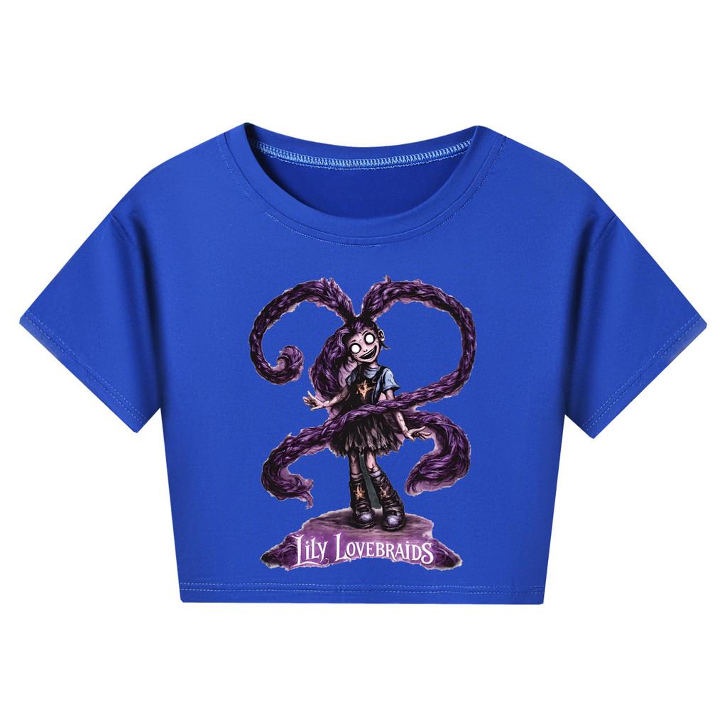 5582 Kinder Mädchen Lily Lovebraids Spiel Print Kurzarm-T-Shirt