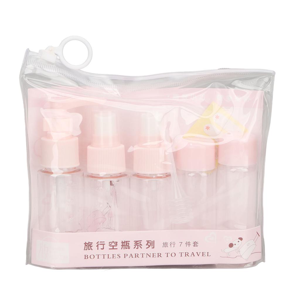 Travel Bottles Kit Clear Leakage Proof Empty Portable Toiletry Containers Set for Lotion Cream