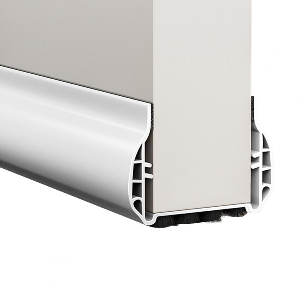 Dust Prevention Door Seal Strip Noise Reduction Door Strip Weatherproof Door Bottom Sealing Strip with Brush for Noise