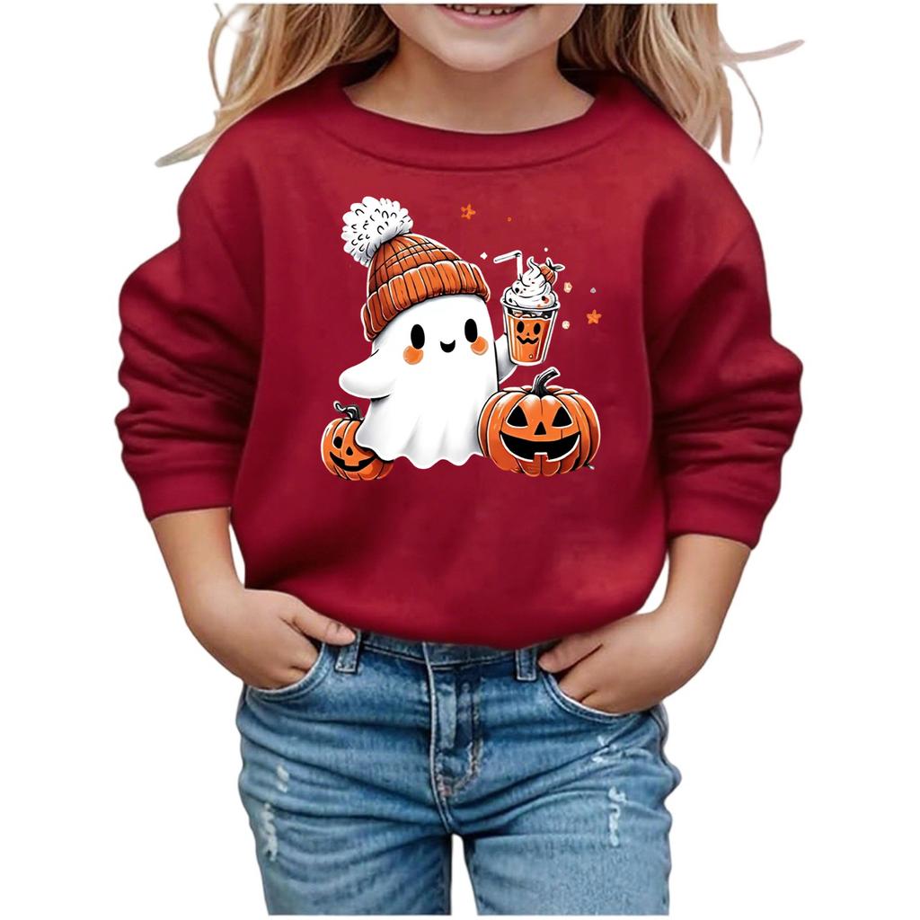 Boys Girls Child Fashion Daily Versatile Casual Crewneck Sweatshirts Daily Long Sleeve Patchwork Top Sweatshirts