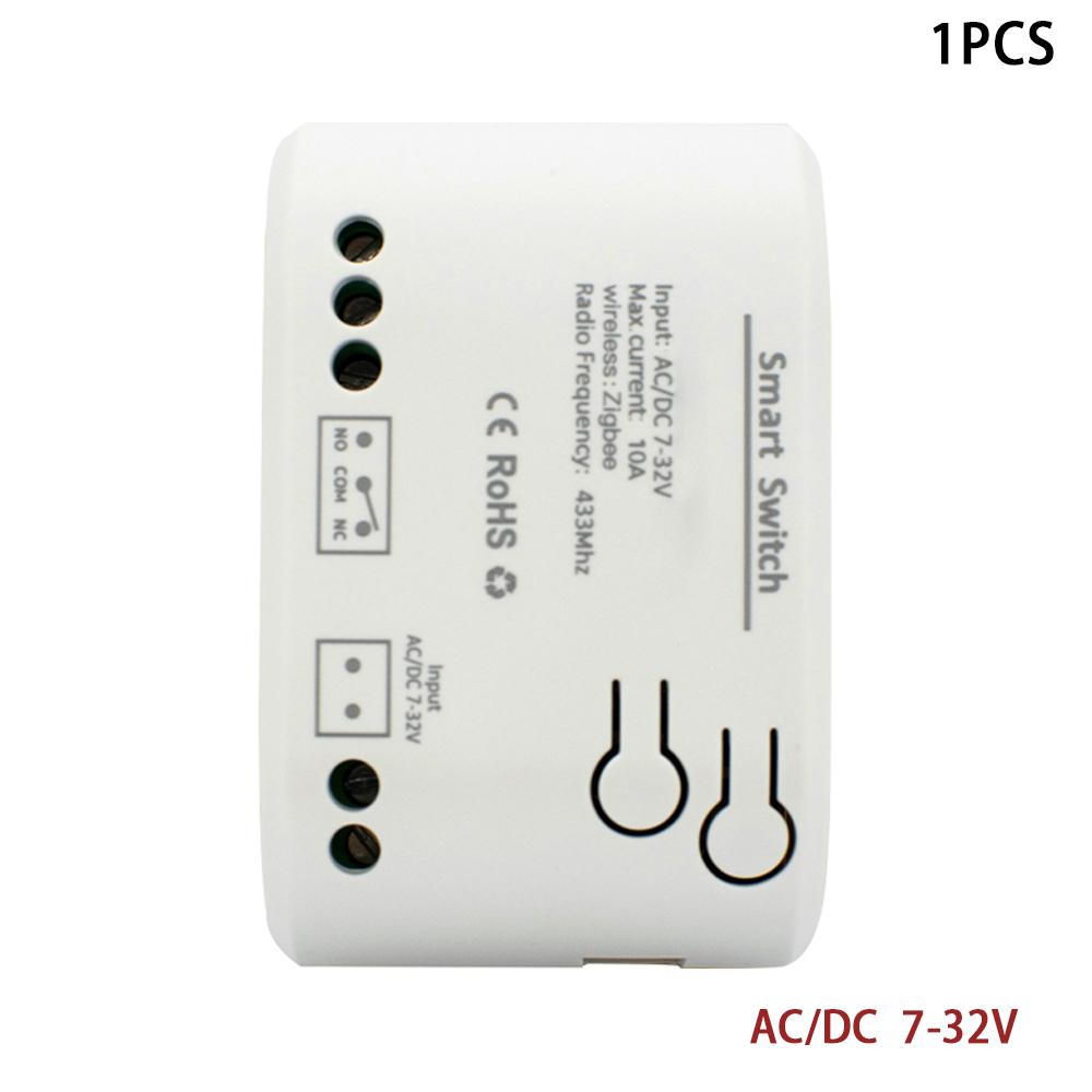 Шлюз Zigbee 3.0 12В 24В AC DC 1/2/4КН Радиочастотный Умный Переключатель WIFI Дистанционное Управление 433 10А Модуль Переключателя Реле Работает с Tuya 1CH 7-32V