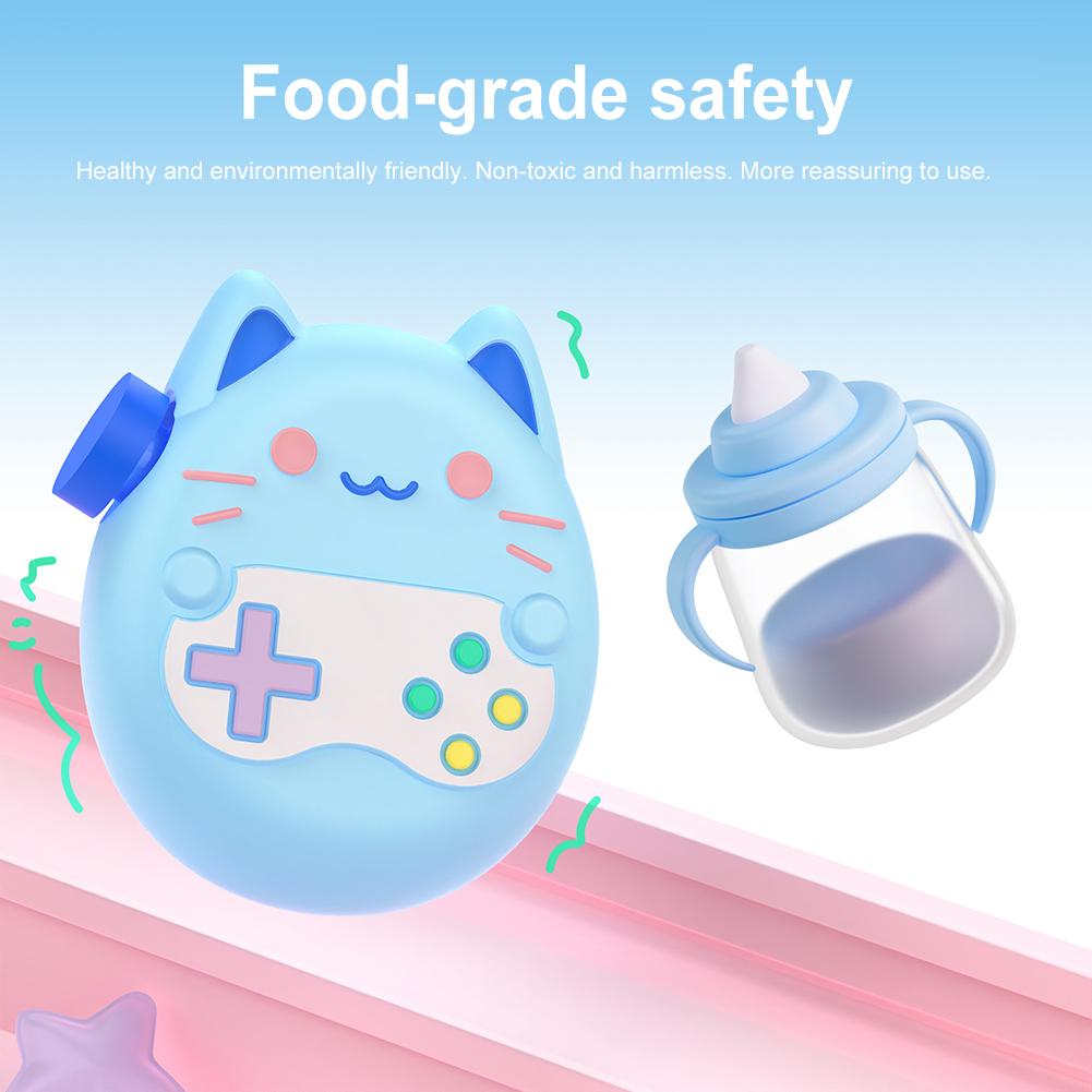 Cute Protective Cover Liquid Silicone Carrying Case Fall Resistant Non-Slip for Tamagotchi Paradise Games Accessories
