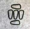 10pcs Black Aluminum Carabiner D-Ring Key Chain Clip Camping Keyring Snap Hook Outdoor Travel Kit Camping Equipment