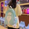 Japanese High-value Schoolbag Female Korean Ins Junior High School Student Contrasting Color Backpack Versatile Girl Small Fresh Backpack
