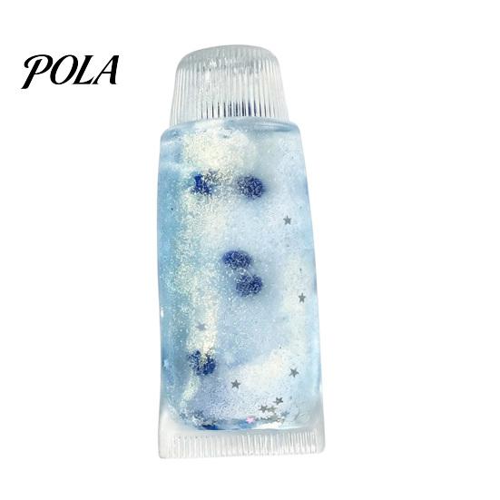 Anxiety Relieving Clear Tube Toy Stress Relief Toothpaste Toy, Strawberry Blueberry Lemon Clover Glitter Squeeze Fidget Simulated