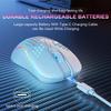 Wireless Gaming Mouse Honeycomb 2.4G USB Cordless Mouse RGB Rechargeable PC Game Mice With LED Lights