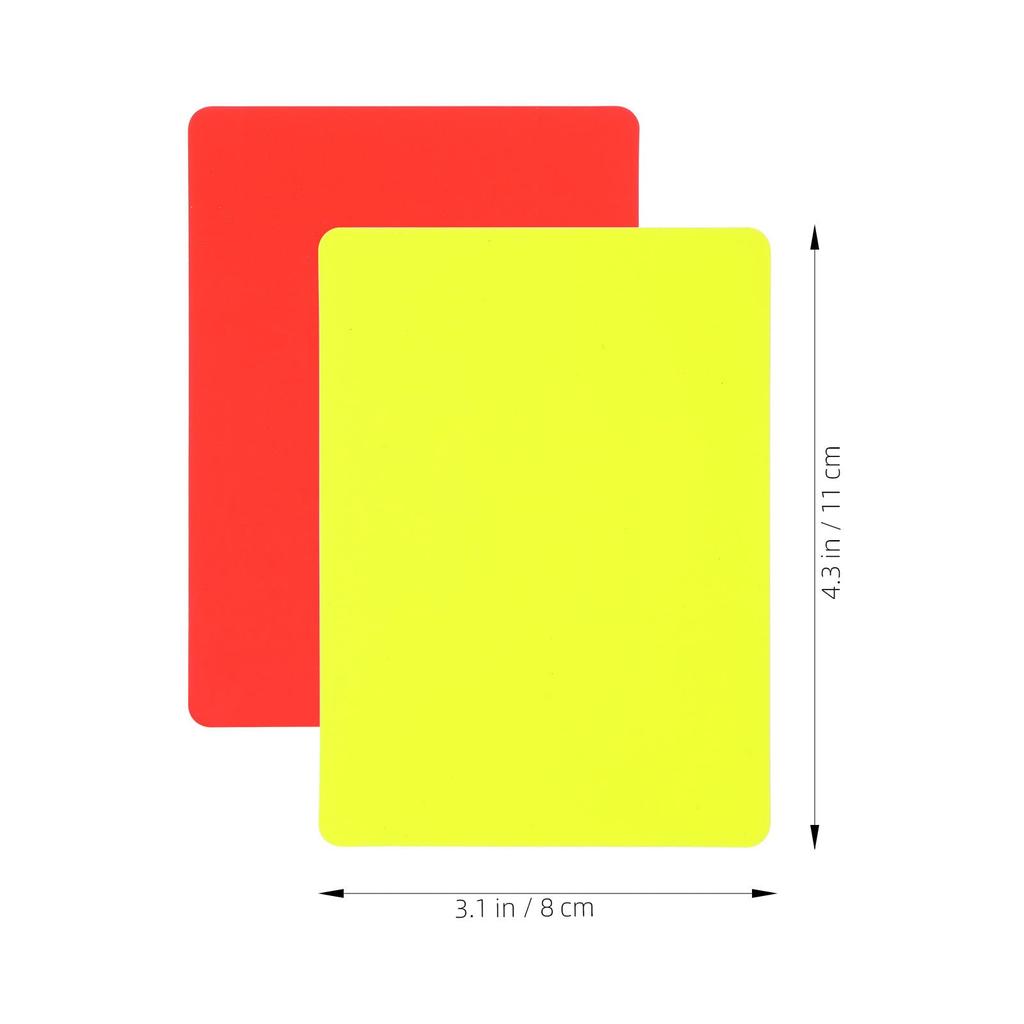 Lurrose Soccer Referee Card Set of 10 Red Card Yellow