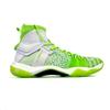 Li Ning Roar II Comfortable Lightweight Shock Absorption Support High-Top Badminton Shoes Unisex Shoes Green White AYAQ011-3