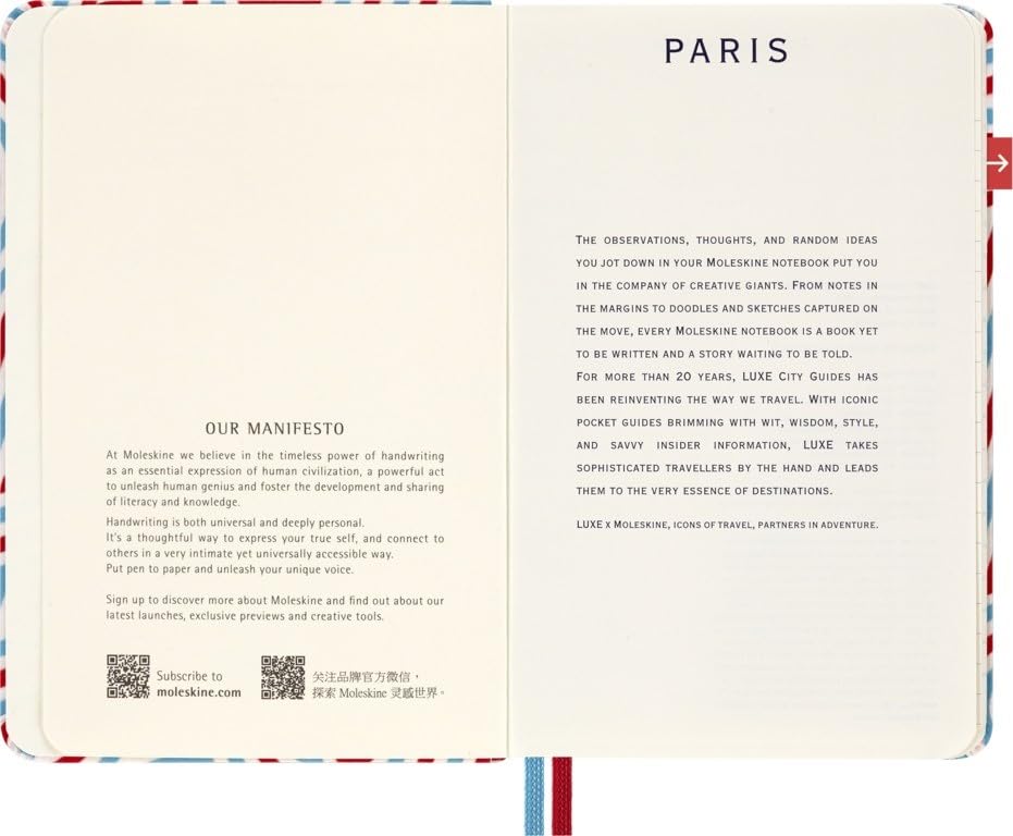 Moleskine LUXE X Moleskine Paris City Notebook, Hardcover, Pocket Size, Lined, CNLCPA