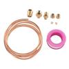 9Pcs Durable Metal Material Oil Pressure Gauge Tubing  Instrument Pipeline Installation