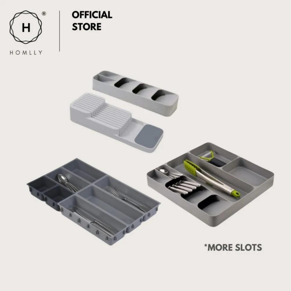 Homlly Drawer Organizer Tray for Cutlery and Knives
