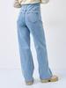 Maternity High-Waisted Slimming Straight Leg Jeans - Versatile European American Fashion.