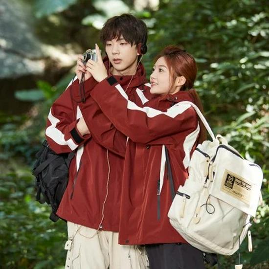 

Унисекс 3-в-1 ветрозащитная куртка: Съемная водонепроницаемая куртка для альпинизма с флисовой подкладкой для весны, осени, зимы L