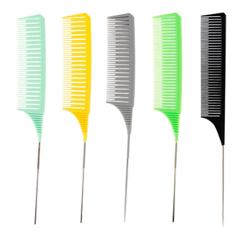 3pcs Highlighting Tailed Comb Set Weaving Hair Styling Combs Coloring Dyeing Comb