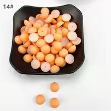 6-12mm Semi Circular Acrylic Flatback Plastic Beads Matte Multi-color Customizable Color Clothing Accessories Beads