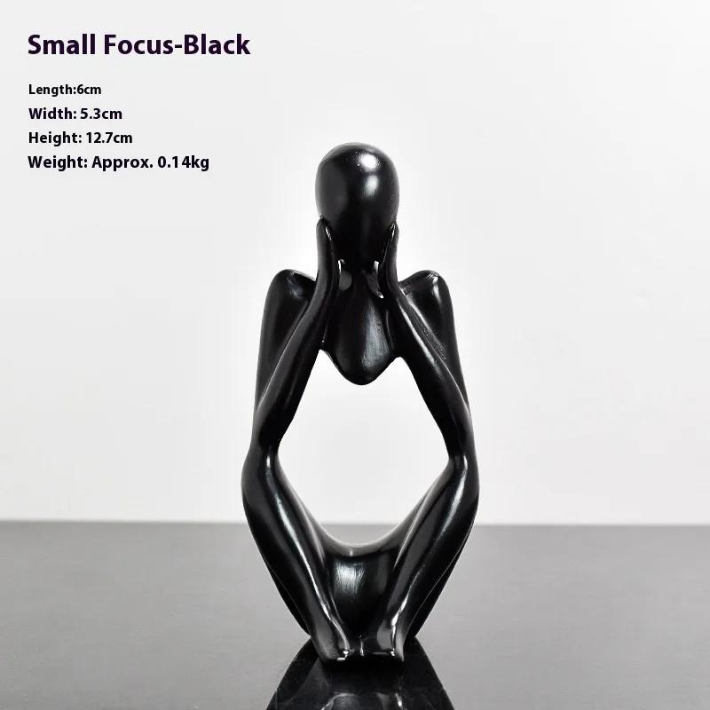 Nordic Resin Creative Sculpture - Left & Right Dual-Face Home & Living Room Entrance Table Decor (Mini Luxury Ornament)