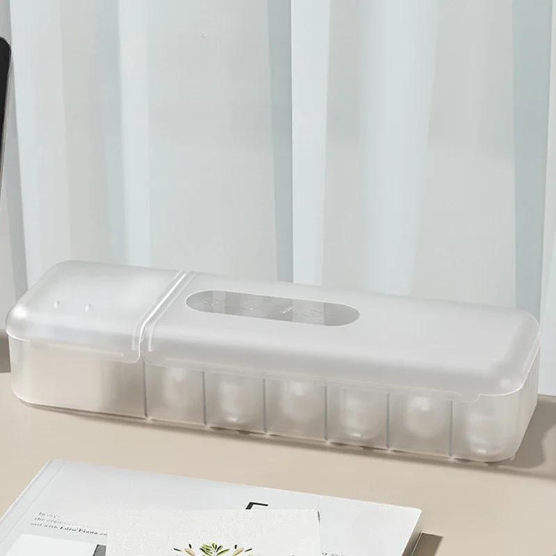 Cable Storage Box Organizer Charger Cord Storage Box with 7 Compartments Reusable Data Cable Storage Case for Home or Travel