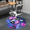 1 Stück Sprites Wald Büro Runder Teppich, Matte Geeignet für Büro, Unter Bürostühlen Schlafzimmer Wohnzimmer Heimdekoration, Raumdeko