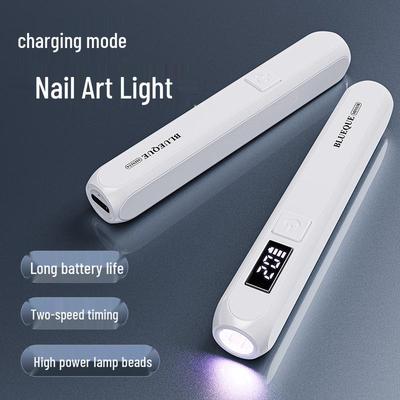 3W Rechargeable LED Nail Art Quick-Dry Lamp with Display
