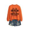 Womens Loose Fit Cotton Hoodie With Print Design Winter Casual Wear