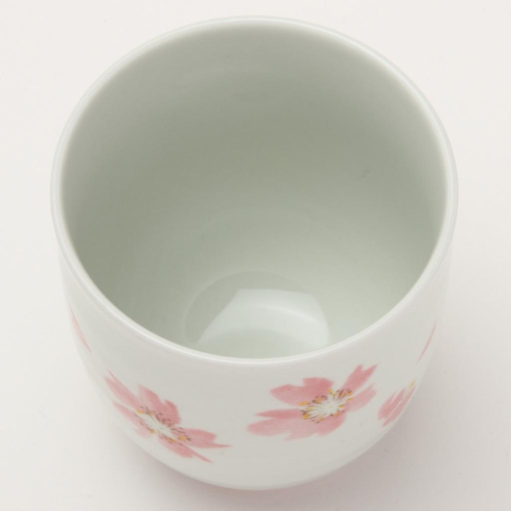Ranchant Lehký hrnek na horkou vodu Růžový třešňový květ posypaný Arita Ware Made in Japan (P) 7,6 x 8,4(cm)