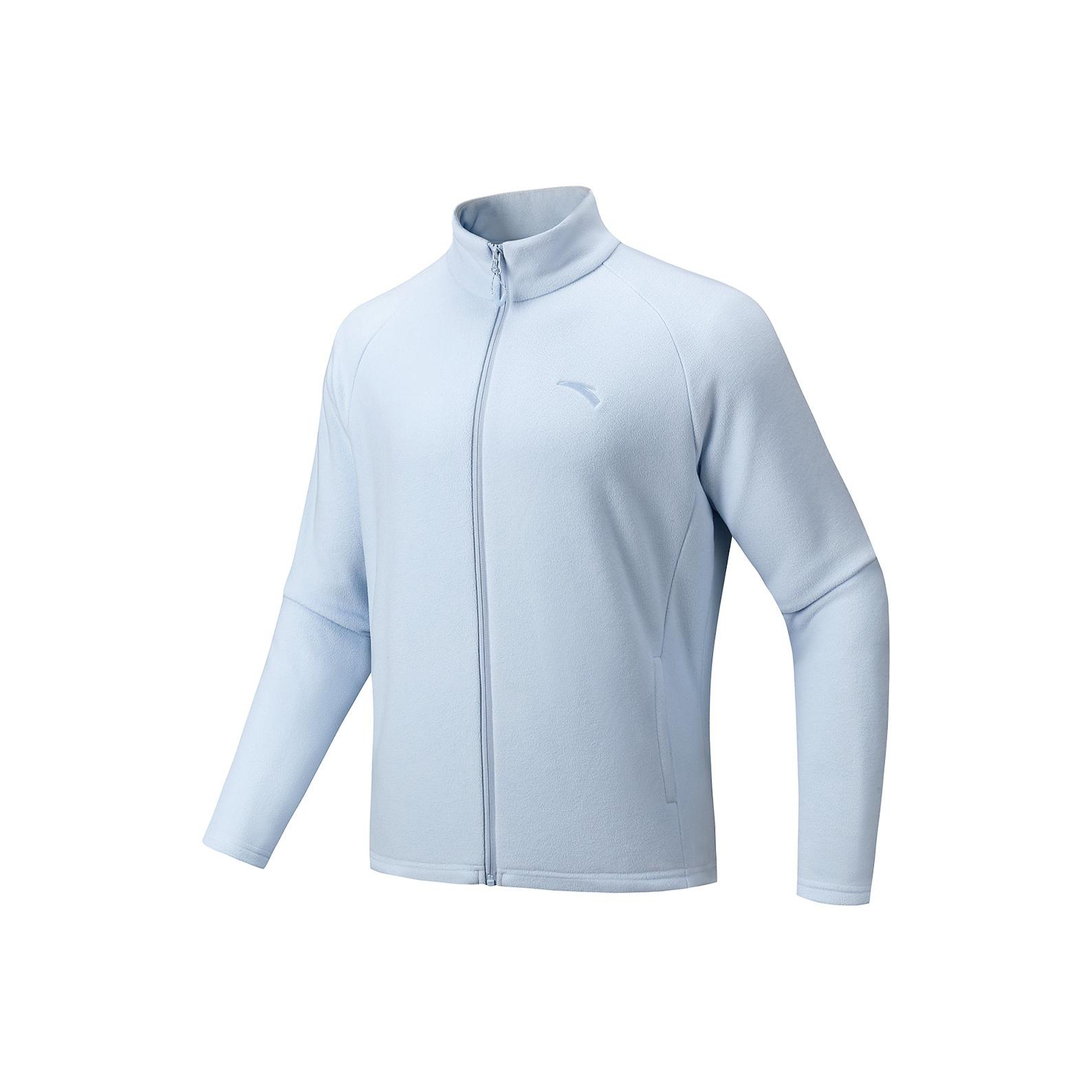 

Anta Куртка флисовая Fire Shell со стойкой, модная, повседневная, теплая, с подкладкой для удержания температуры, унисекс, ледяной синий 972616702-6 S