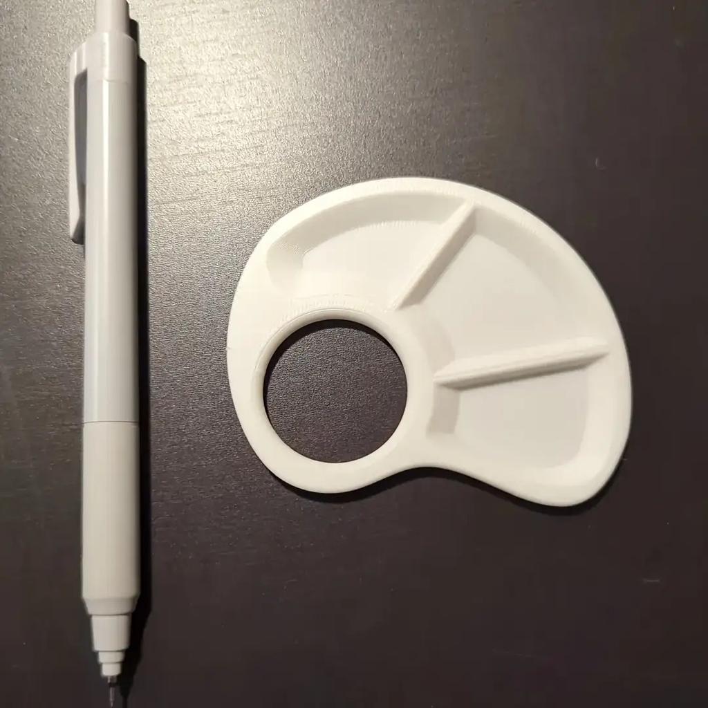 1er-Pack Langlebige Kunststoff-Daumenpalette - Kratzfeste Glatte Oberfläche, Ergonomisches Design für Künstler