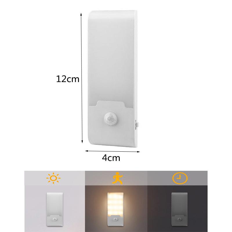 Motion Sensor LED Night Light Rechargeable Night Lamp Bedside Portable Kitchen Cabinet Night Lights for Bedroom Stairs Hallway