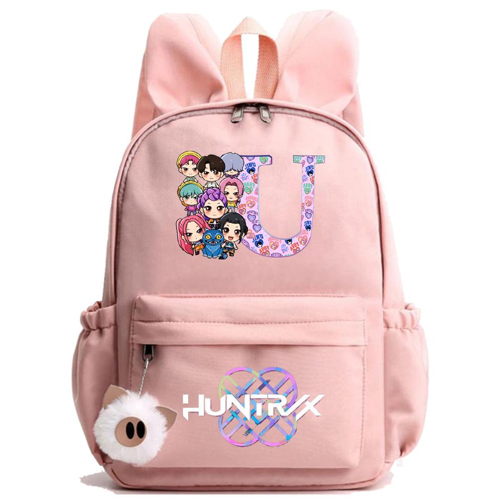 26 Engelska Bokstaven K-Pop Tryckt Ryggsäck Student Tonåring Bokväska för Pojke Flicka Skolväska Barn Gåva Kvinnor Stor Kapacitet Resväska Mochila