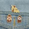 Rustproof Commemorative Brooch Patriotic Symbolic Ribbon Alloy Design Secure Fastening For History Buffs Ceremonial