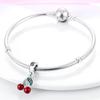 Fit Original Copper Charms Beads Delicious Cherry Charms For Women Fine Diy Birthday Jewelry Gifts