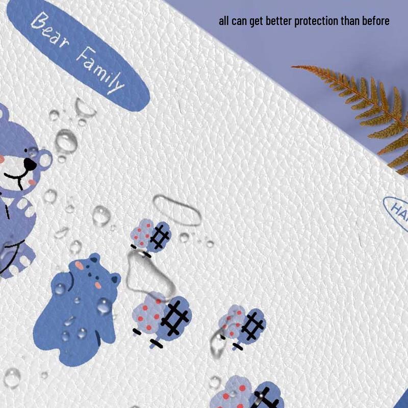 Bear Family Heated Desk Mat with Digital Display & Timer